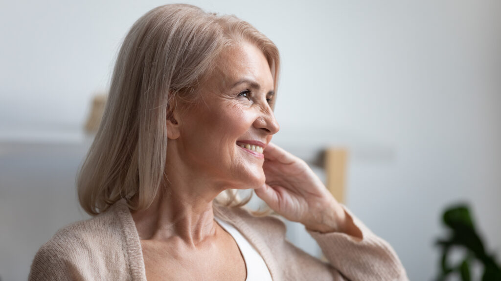 Proper nutrition and excerise is important as part of woman's daily routines for healty aging.