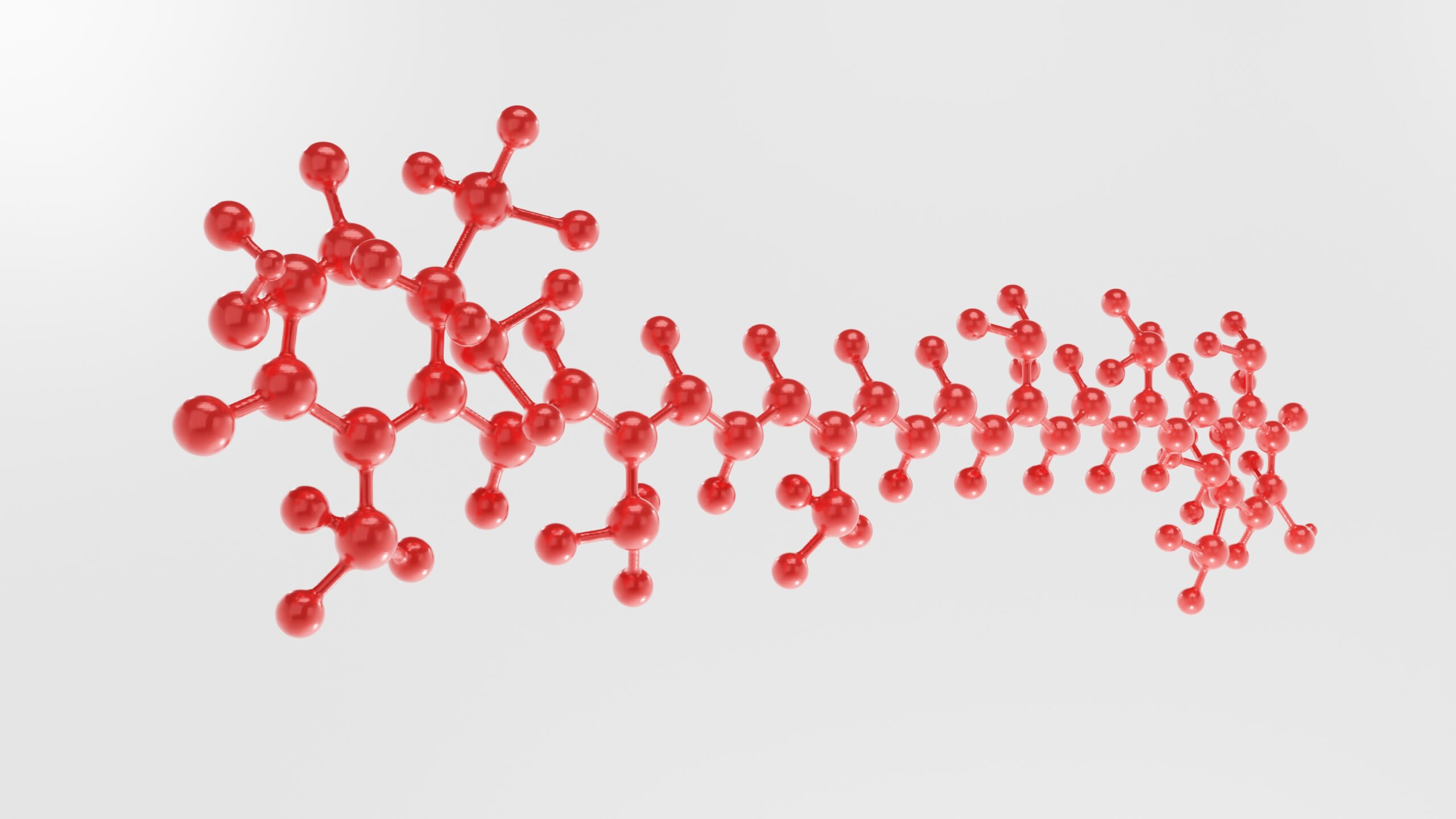 Marine lipid matrix showing astaxanthin, fatty acids and wax esters